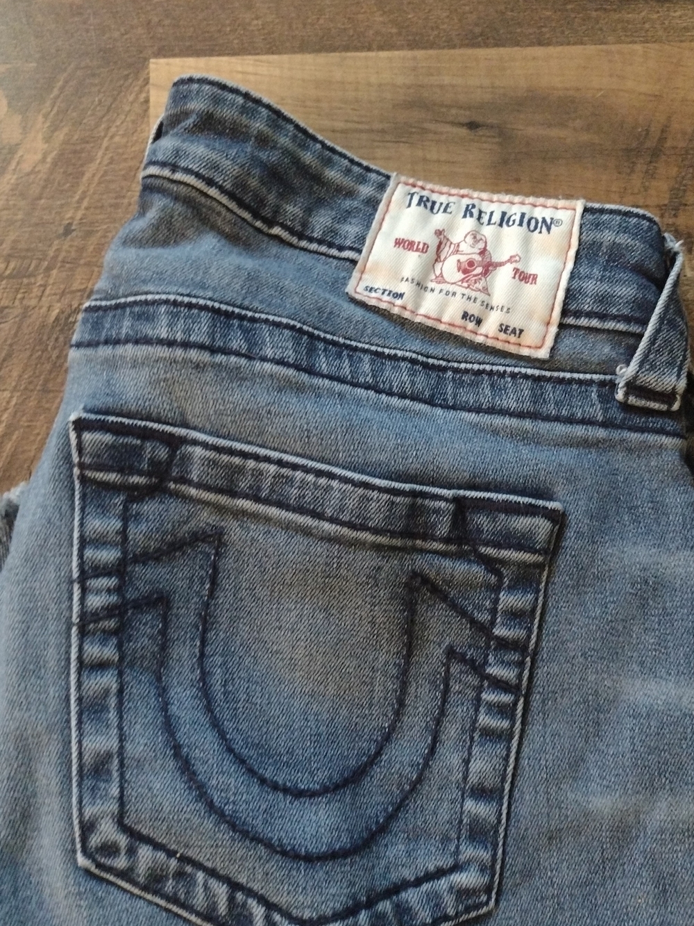 True Religion Light Blue Cropped Ankle Jeans